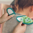 Mess Proof Baby Bib 3 Pack, Waterproof Led Weaning Baby Feeding Bibs with Food Catcher, Travel Feeding Bibs