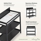 Dream On Me Jax Universal Changing Table in Matte Black