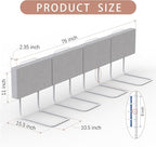 Bed Rail, Bed Rail for Toddlers, Kid, Adult, 78.7" Bed Side Rails for Full, Queen, King, Twin, Bunk, Dorm Beds to Prevent Falls, Bed Rails Can be Flexibly Combined, Easy Installation (Gray, 4 Packs)