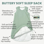 Baby Bamboo Sleep Sack, 70% Rayon Made from Bamboo 30% Cotton 1.0 TOG Infant Wearable Blanket