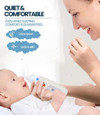 Nasal Aspirator for Baby Electric Nose Cleaner and Booger Sucker with LED Light and Music, Gentle Suction for Stuffy Nose, 5 Levels, USB-C Rechargeable, BPA-Free Silicone Tips, Easy to Clean