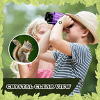 Libima 24 Pcs Binoculars for Kids Educational Compact Kids Binoculars with Neck String Toddler Telescope for Boys Girls Learning Bird Watching Camping Hiking Travel Safaris Birthday Gifts(Purple)