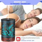 Metal Essential Oils Diffuser 150ML Aromatherapy Diffuser Cool Mist Humidifier with 7 Colors Lights Waterless Auto Off Air Diffusers as Gifts for Moms Women Girls (E-Hummingbird)