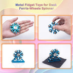 Desk-Fidget-Toys for Ferris-Wheels-Spinner: Metal Kinetic-Spinner 4mins, Cool-Gadgets for Kid Children Teen Adult EDC-Toy, ADHD Tools Cool-Stuff Stress Relief Gift for Office Home School Christmas