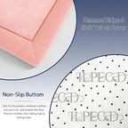 Baby Play Mat for Floor Tummy Time Mat Nursery Rug Muscle Area Rug Playroom Tatami 79"x138" Memory Foam 1.3" Thick Crawling For Babies,Toddlers, Infants, Kids,Floor(Pink)