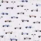 Lambs & Ivy Little Racer Cotton Cars/Transportation Fitted Crib/Toddler Sheet