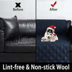 100% Waterproof Dog Bed Cover 30x70 inch Reversible Pad Reusable Camping Mat for Kids/Pet/Dog/Cat Washable Geometric Embroidery Blanket Patchwork Navy+Burgundy