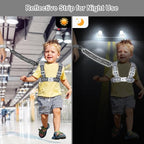 Accmor Toddler Harness Leash, Reflective Kid Harness with Anti Lost Wrist Link, Child Walking Harness Kids Leash Wristband Belt with Lock for Baby Boys Girls to Outdoor Travel
