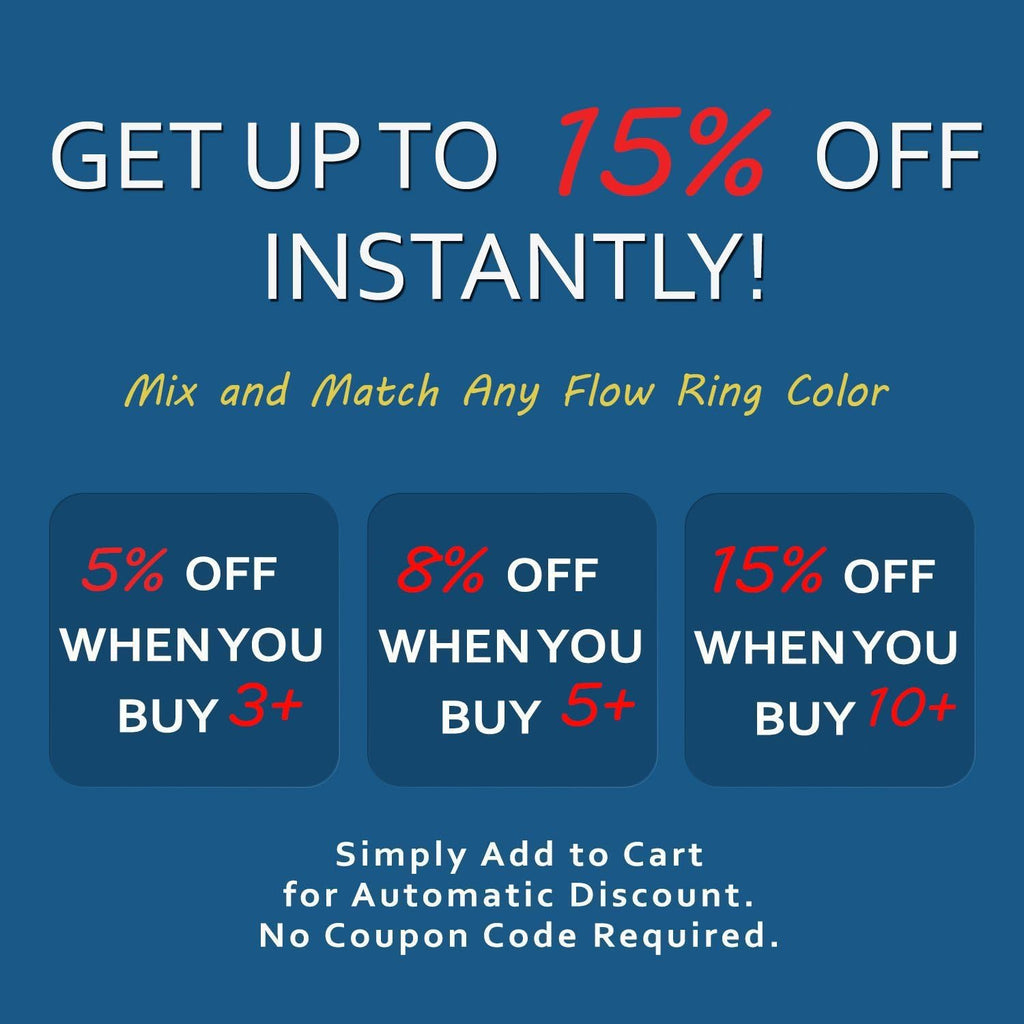 Digital Energy Kinetic Educational Spring Toy - Multi Sensory Interactive 3D Shaped Flow Ring (Royal Blue)