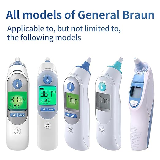 200X Ear Thermometer Probe Covers, for All Braun Thermometer Ear Covers, Lens Filters, Refill Caps,Disposable Ear Thermometer Covers (200)