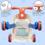 QDRAGON 3 in 1 Baby Walker and Activity Center for Boy, Learning to Walk, Sit to Stand, Early Educational Push Toys with Music Panel for Infant Toddler 12+ Months Blue