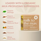 Boobie Bar Superfood Peanut Butter Lactation Bar for Breastfeeding Moms to Increase Milk Supply | #1 Selling Lactation Snack Bars | Vegan, Fenugreek-Free, Gluten-Free, Dairy-Free (6 Bars)