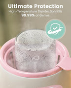 GROWNSY Bottle Warmer, Fast Baby Bottle Warmer for All Bottles, Milk Warmer for Breastmilk or Formula, Smart Temperature Control and Automatic Shut-Off- Pink