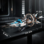 Space Spaceship Building Blocks Set,with Lights and Power Motor,Interstellar Space Station,Space Exploration Toy,Creative Gift Idea for Adults and Space Fans,for Boys and Gril Age 8-12