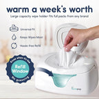 Hiccapop Baby Wipe Warmer and Baby Wet Wipes Dispenser | Baby Wipes Warmer for Babies | Diaper Wipe Warmer with Changing Light, White