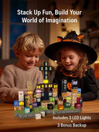 137PCS Magnetic Blocks - Magnetic Building Blocks,World Magnetic Lights Tiles Kids Build Cubes ,STEM Toys for 3-5 4-8 5-7 Year Old Boys and Girls,Sensory Creative Activities Christmas Birthday Gift