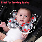 KAKIBLIN Baby Travel Pillow,Baby Neck Pillows for Car Seat,Upgraded Baby Head Pillow,Toddler Head and Neck Baby Support Pillow for Car Seat, Pushchair,Travel (Grey Pot)