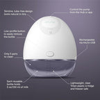 Elvie - Double, Wearable Breast Pump w/App - The Smallest & Quietest - Portable - Hands Free & Discreet - Automated with Four Personalized Settings