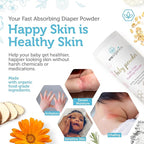 Era Organics Baby Powder & Healing Ointment & Diaper Cream – Gentle, Soothing Relief for Newborns, Infants & Toddlers – Eczema, Rashes, Cradle Cap & Chafing Protection