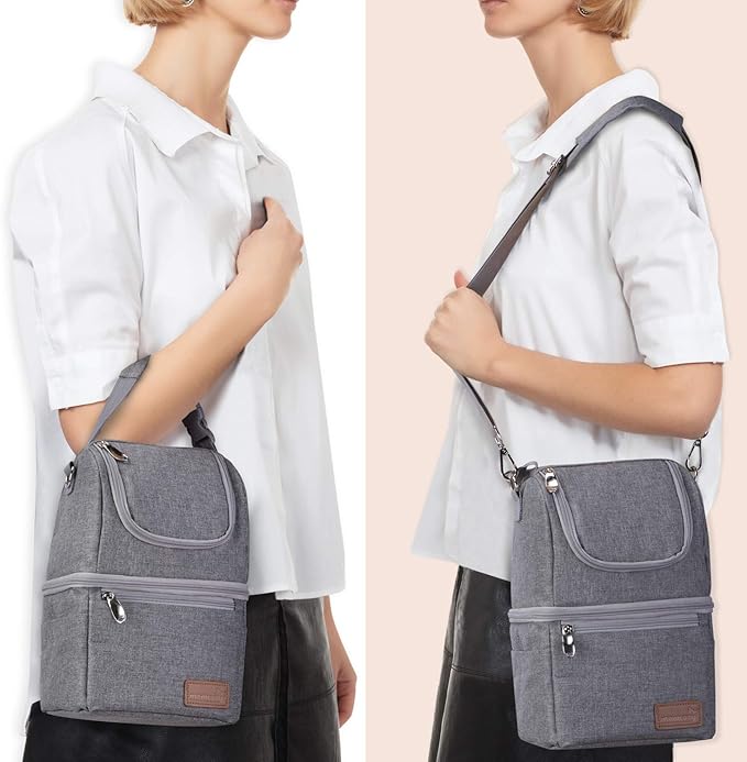Momcozy Insulated Baby Bottle Bag, Multi-Function Breastmilk Cooler Bag, Fit as Wine Carrier or for Milk Bottles Like Dr. Brown, Comotomo, Philips, Nuk, Lansinoh, etc.