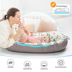 Baby Lounger - Breathable & Soft Baby Nest, Portable and Lightweight Tummy Time Lounger for Home and Travel, Ideal Newborn Babies Essentials Baby Shower Gifts