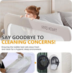 Foldable Toddler Bed Rails - Kids Guard Bumper for Crib Safe Bed Side Rail for Twin Queen King Full Size Beds（48inch）