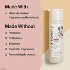 The Honest Company 2-in-1 Cleansing Shampoo + Body Wash I Gentle Enough for Baby I Dermatologist Tested, Tear-free, Hypoallergenic I Disney’s Mickey Mouse Comfort Sweet Cream, 10 fl oz