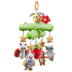 TUMAMA Baby Toys 0 3 6 12 Months, Crib Mobile Toys Bee Toy with Squeaky, Crinkle, Rattle, Montessori Newborn Sensory Baby Gym Stroller Crib Hanging Toy