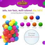 Kids Ball Pit Pop Up Large Tent for Toddlers - Indoor & Outdoor Gift Toys for Infants Girls & Boys, Baby Playpen with Zippered Storage Bag, 50 BallPit Balls Included