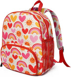 Toddler Backpack for Girls 3-8: Preschool Kindergarten Backpack - Cute Kids Backpacks for Girls-Rainbow Heart