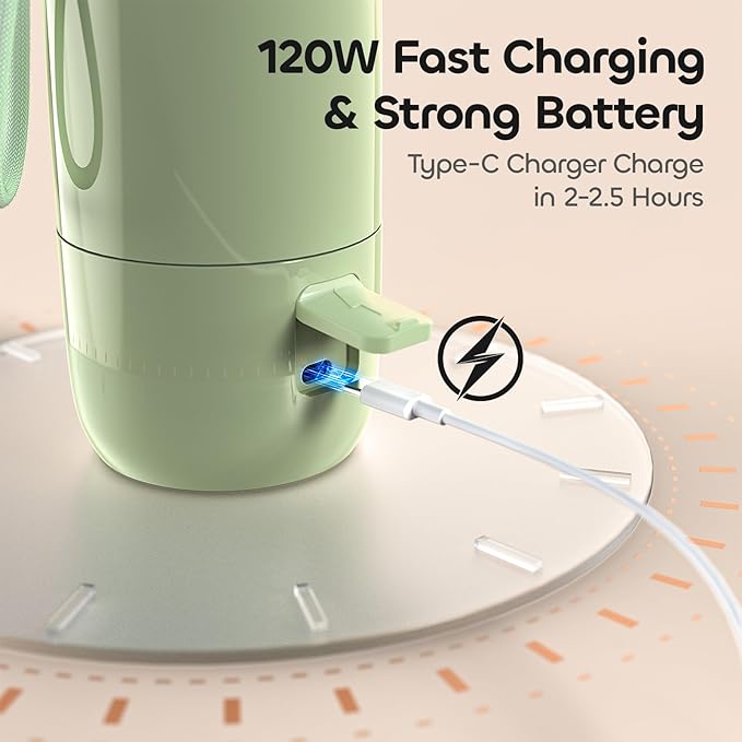 QIBOX Portable Bottle Warmer for Travel - 3Min Fast Heating of Breast Milk and Formula, 36W Fast Charge, 17 Ounces Large Capacity, Baby Bottle Warmer On The Go for Outdoor Airplane and Car