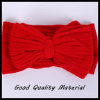 Christmas Baby Bows Headbands Nylon Hairbands Baby Girl Bows Hair Accessories for Infant Toddler Essentials (Red Green White, mid)