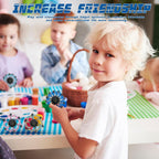 120 Pcs Transformable Fidget Spinners Bulk Robot Sensory Fidget Toys Stress Relief Spinner DIY Deformation Mechanical Gyro Toys Easter Party Favors for ADHD Autism Kids Adults