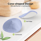 Organic Nursing Pads - 14 Washable Viscose Derived from Bamboo Breastfeeding Pads, Wash Bag, Reusable Breast Pads for Breastfeeding, Nipple Pads for Breastfeeding Essentials (Sweetheart, L 4.8")