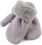 PESAAT Baby Girl Mittens Fleece Toddler Boy Mittens Warm Kids Winter Gloves Unisex Cold Weather Baby Gloves
