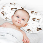 4 Pack Muslin Burp Cloths Beagle Dogs Paw White Cotton Baby Burp Cloths Extra Absorbent and Soft Burping Cloth for Newborn Babies Boys Girls 22x11 Inch