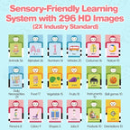 Talking Flash Cards for Toddler 1 2 3 4 Year Olds, ABC Flash Cards for Toddlers 2-4, Montessor, Autism Sensory, Speech Therapy Toys, Birthday Gift for Boys and Girls, 296 Pro Words Blue