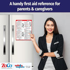 Safety Magnets by ZOCO – CPR & Choking Fridge Magnet – First Aid Instructions for Infants, Children, & Adults – Heimlich Maneuver Laminated Card 8.5" x 11"