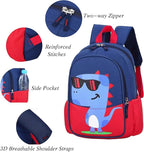 12 inch Kids Small Toddler Preschool Travel Backpack Cool Cute Cartoon Waterproof Daypack (Dinosaur Red)