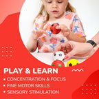 Fidget Spinners - 2 Inch Fidget Spinner Balls 12 Pcs Fidget Spinner Pack - Red Soccer Fidget Spinners for Kids Ball Spinner Fidget Toy - Hand Spinner for Kids Toy Gifts for Kids Easter Basket Stuffers