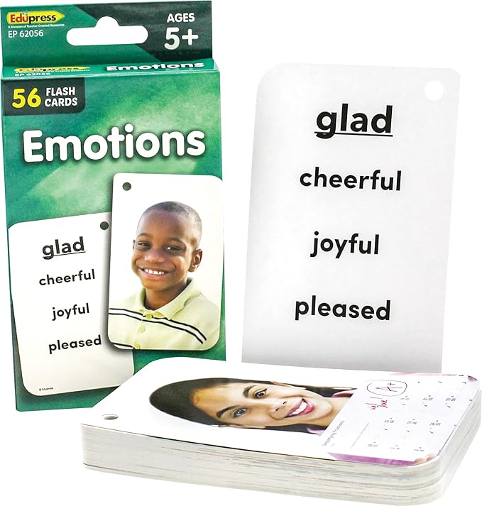 Teacher Created Resources Emotions Flash Cards (EP62056) 0.75 H x 6.125 L x 3.25 W