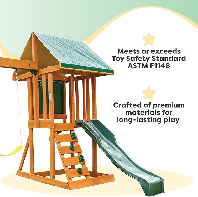KidKraft Appleton Wooden Swing Set, (Amazon Exclusive)