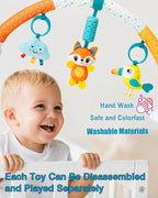 Pau1Hami1ton Baby Stroller Arch Toys, Car Seat Toys,Baby Gifts.S-19(Fox)