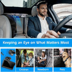 7" Baby Car Camera, FHD IR Night Vision Baby Car Mirror - IPS Display Rear Facing Monitor with 178° Wide Angle, Safe Driving for New Parents, Infants, Kids & Toddlers