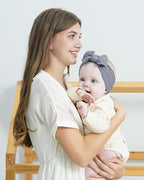 jollybows 12pcs Baby Girls Nylon Headband with Bow Newborn Hairbands Infant Hair Bow Elastics Handmade Hair Accessories for Toddlers Kids