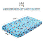 Crib Sheet - Fitted Crib Sheet Baby Sheet for Standard Crib and Toddler mattresses Nursery Bedding Sheet Crib Mattress Sheets for Boys and Girls 1 Pack Dog Toddler Sheet by UOMNY