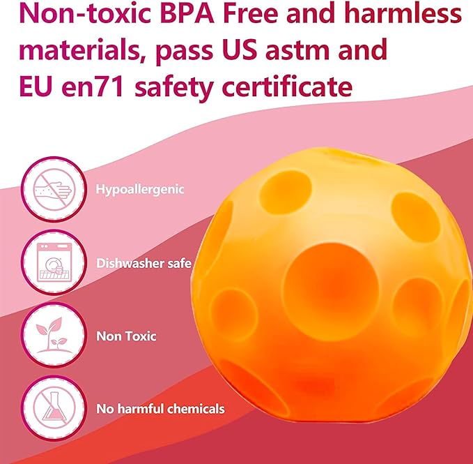 Montessori Toys for Babies 3 Months+, Baby Balls 3 to 12 Month for Babies & Toddlers 3M+, Textured Multi Ball Set Colorful & Soft Squeezy Sensory Toys. Stress Relief Balls for Infant (4 Pack)