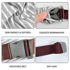 Baby Wraps Carrier Newborn to Toddler, Kangaroo Baby Easy Wearing Wrap, Adjustable Soft Baby Holder Front Chest Sling Carriers Perfect Infant Essentials Gifts (Striped Grey, Cotton)