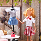 Bencailor 8 Pieces Summer Doll Clothes for 11.8 Inch Doll Accessories Shirt Skirts Dress Outfit Clothing for Birthday Gift(Cute)