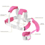 2 in 1 Toddler Leash Anti Lost Wrist Link Pink Safety Harness with Lock for Kids, Baby Leash Anti Lost Wrist Link Safety Wrist Link for Toddlers(Pink 8.2 Ft) …